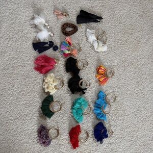 Colorful Tassel Earring Set